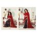 Stunning Red and Blue Ayesha Takia Georgette Designer Saree 16261